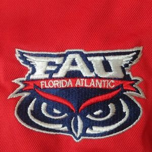 Polo Shirt Florida Atlantic University Official NCAA FAU Owls Logo Mens Large